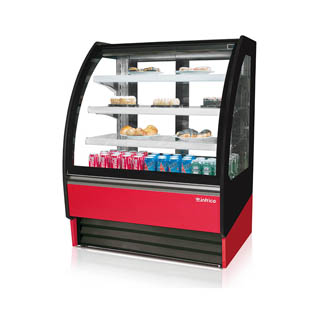 Infrico USA IDC-VBR9R Ambar Series Pastry Display Cases Curved Glass,INF-IDC-VBR9R, Chef's Deal